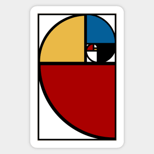 Golden Ratio - Primary Colors Sticker